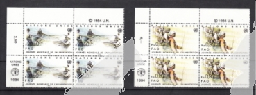 UNO Genf 0120 / 0121 Viererblock ** - 1984